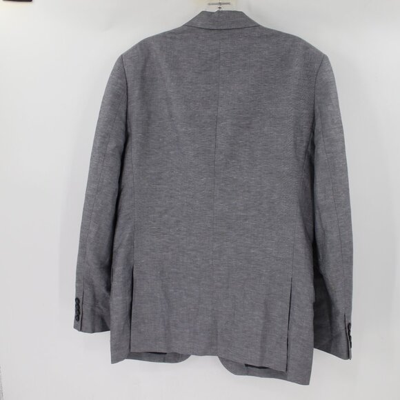J crew sport coat mens 40R slub linen Thompson two button gray notch lapel - Picture 3 of 12